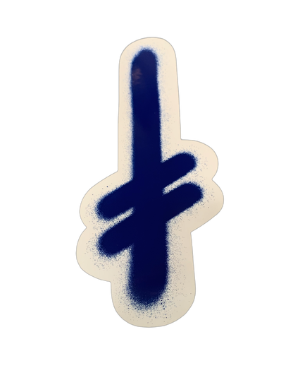 Deathwish Clear Gang Logo Assorted Sticker 4" x 9"