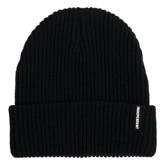 Independent Baseline Long Shoreman Black Beanie