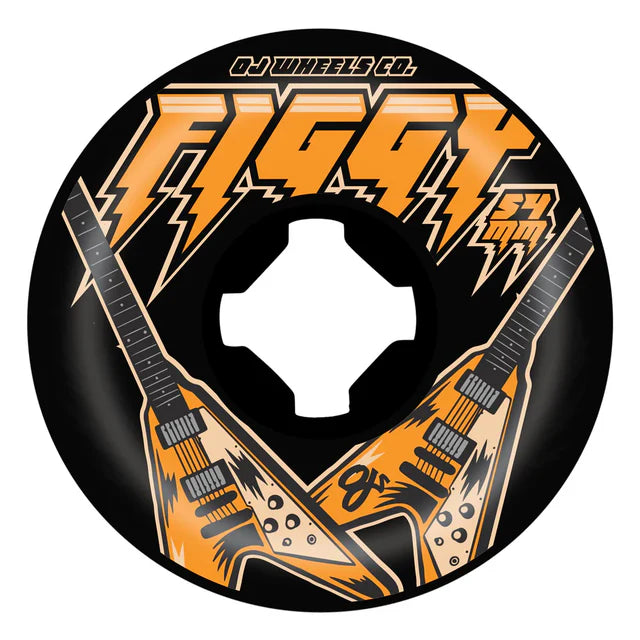 OJ Figgy Flying V Mini Combos Black 54mm 99a Wheels