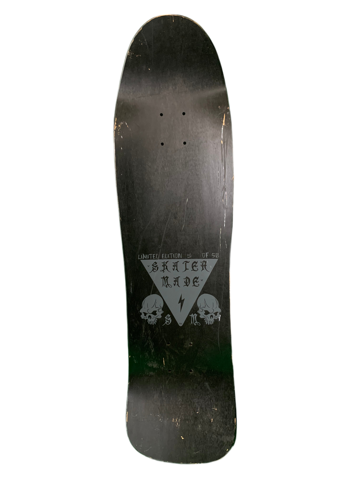 Skater Made Spider Skull Black Numbered /50 9.5" Classic Deck Skateboard Deck