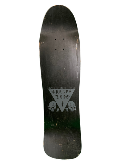 Skater Made Spider Skull Black Numbered /50 9.5" Classic Deck Skateboard Deck