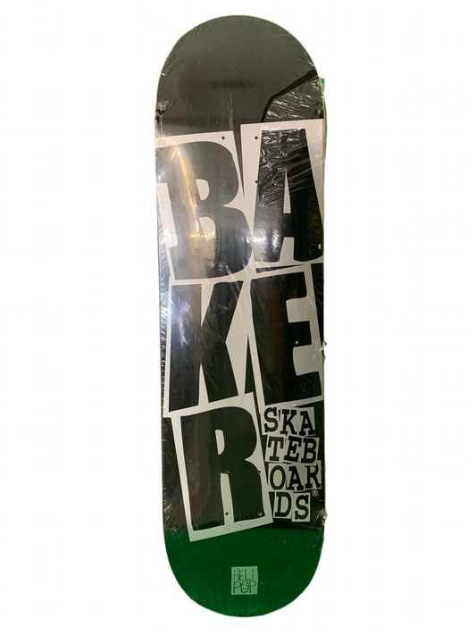 Baker Stacked Logo Heli Pop Deck 8.4" Classic Skateboard Deck