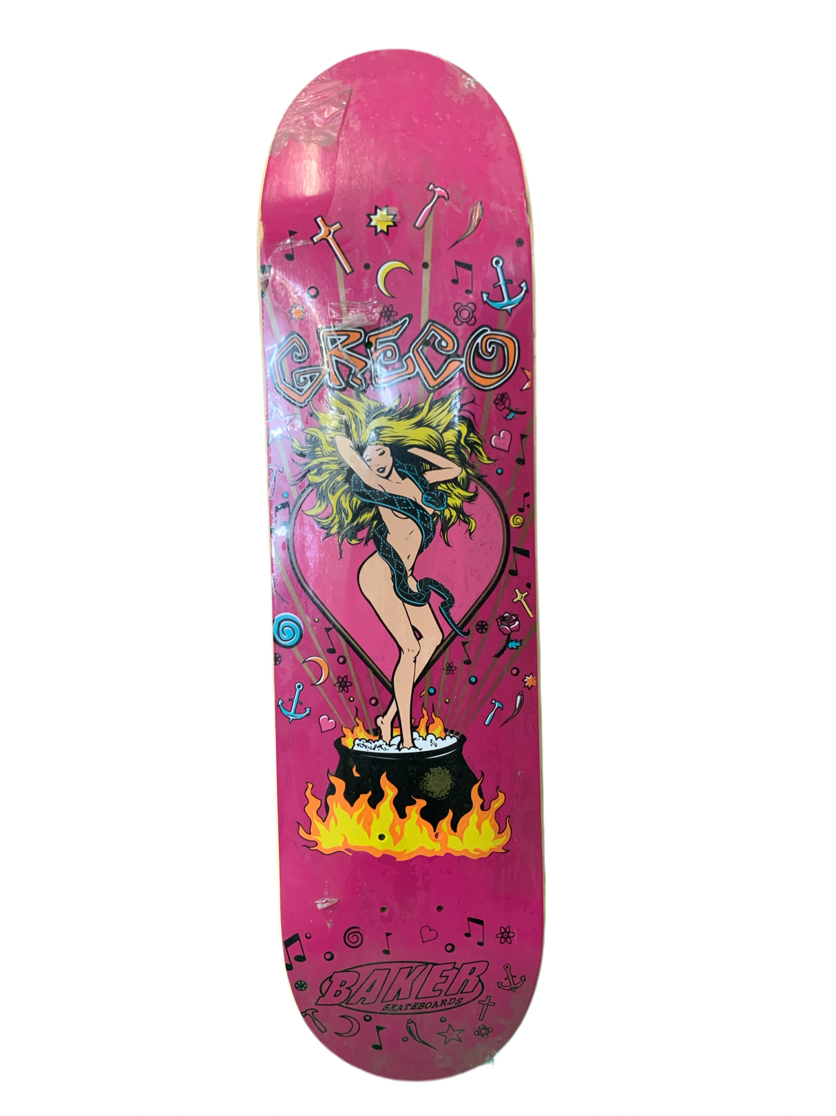 Baker Jim Greco Witch Voodoo Girl 2005 7.8" Classic Skateboard Deck