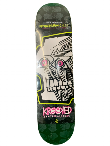 Krooked Kronichles Skull 7.8" Classic Skateboard Deck