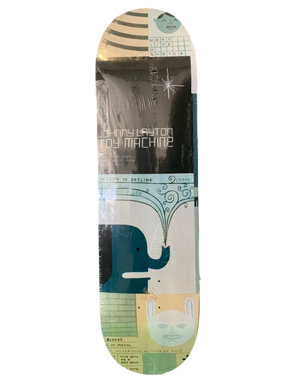 Toy Machine Johnny Layon x Jim Houser Art 8.25" Classic Skateboard Deck