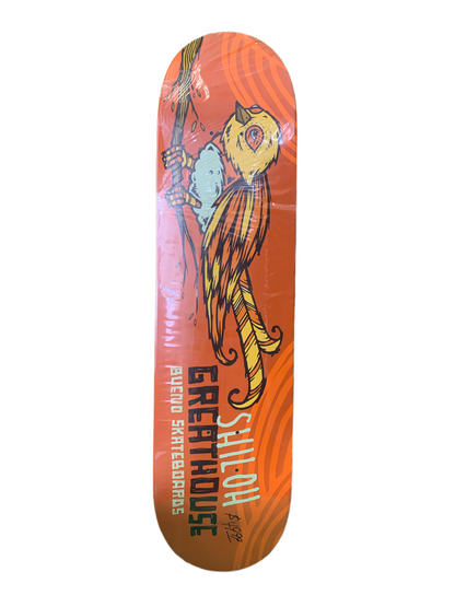 Bueno Shiloh Greathouse Finch Orange 8" Classic Skateboard Deck