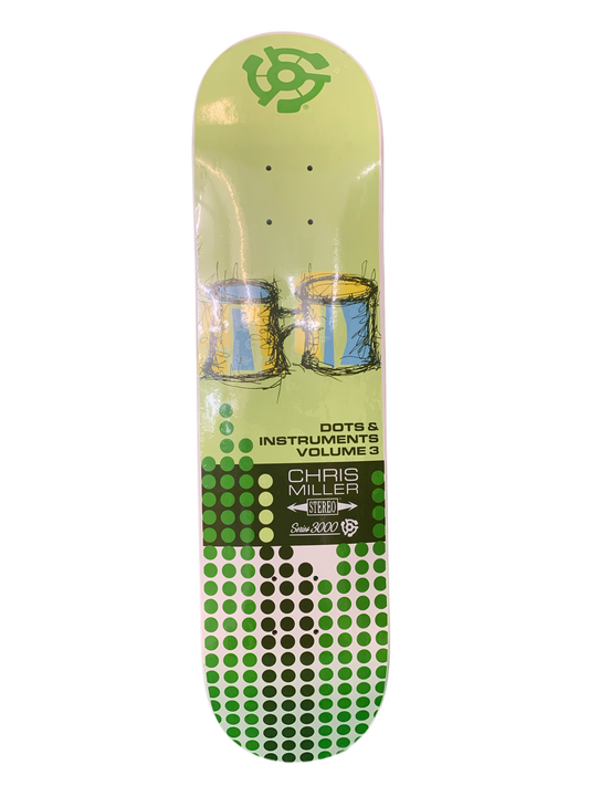 Stereo Chris Miller Dots & Instruments Vol 3 7.75" Classic Skateboard Deck