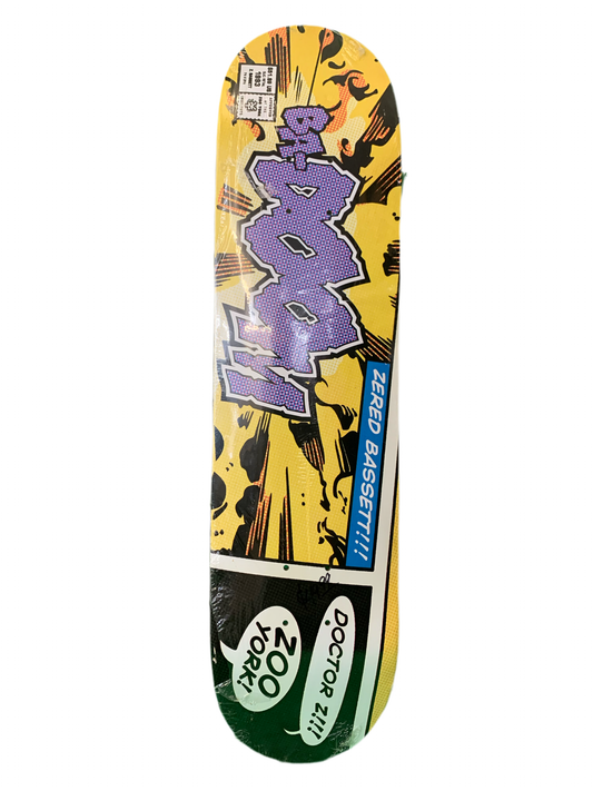 Zoo York Zered Bassett Doctor Z 7.6" Classic Skateboard Deck