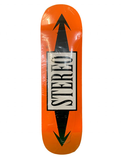 Stereo Team Logo Orange 8.25" Classic Skateboard Deck