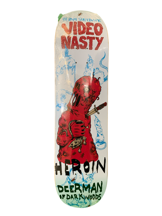 Heroin Video Nasty Deerman of Darkwoods 8.25" Classic Skateboard Deck