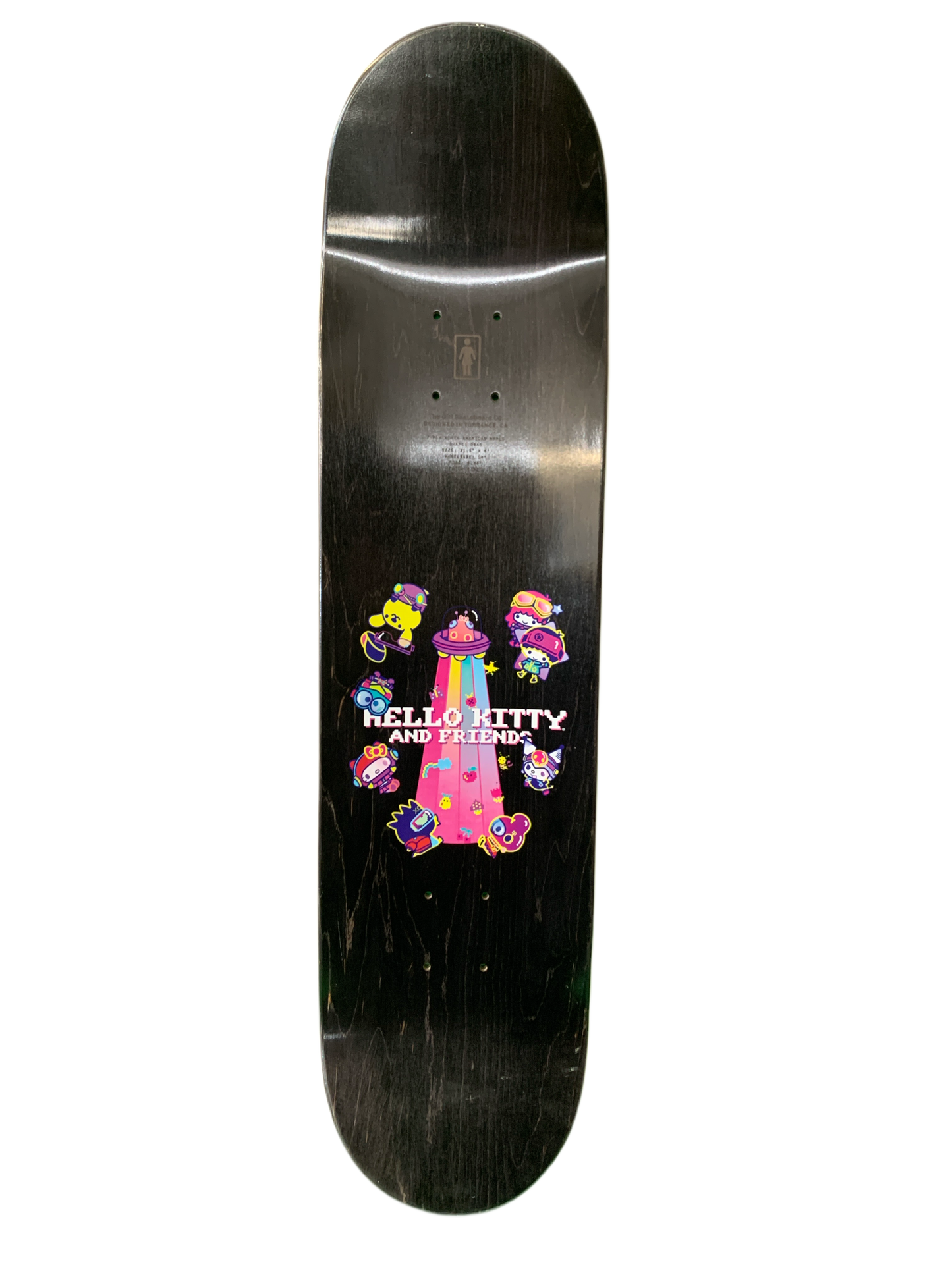 Girl Geering Sanrio Kawaii Arcade Deck 8" Classic Skateboard Deck