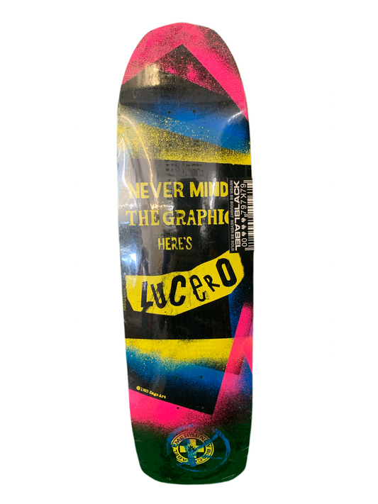 Black Label John Lucero Never Mind The Graphic 9.25" Classic Skateboard Deck