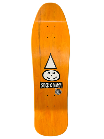 Prime Stick-O-Rama Assorted Stain 9.5" Classic Skateboard Deck with Stickers