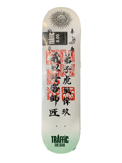 Traffic Yoshihiro "Deshi" Omoto Scroll 7.8" CLassic Skateboard Deck