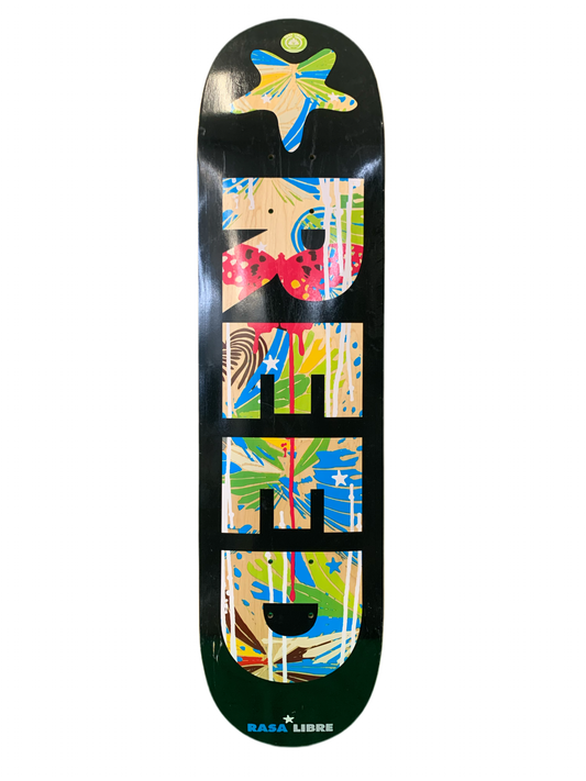 Rasa Libre Kenny Reed Name Butterflies 7.75" Classic Skateboard Deck