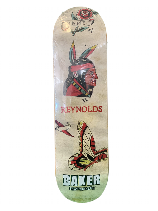 Baker 2010 Andrew Reynolds Tattoo 8.475" Classic Skateboard Deck