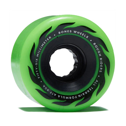 Bones ATF Rough Riders Eternal Flame 80a 56mm Green Cruiser Wheels