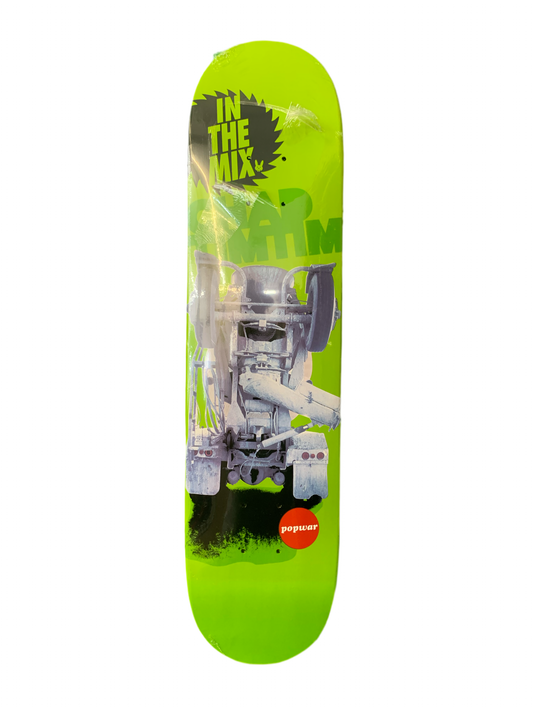 Popwar Chad Timtim In the Mix Green 7.75" Classic Skateboard Deck