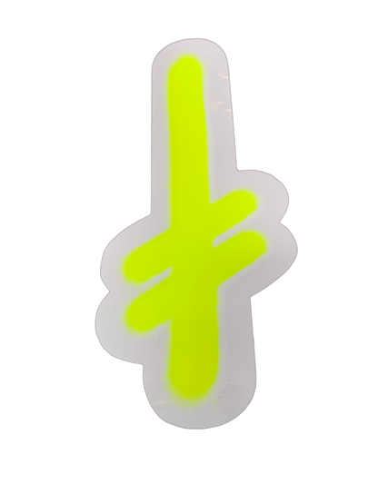 Deathwish Clear Gang Logo Assorted Sticker 4" x 9"