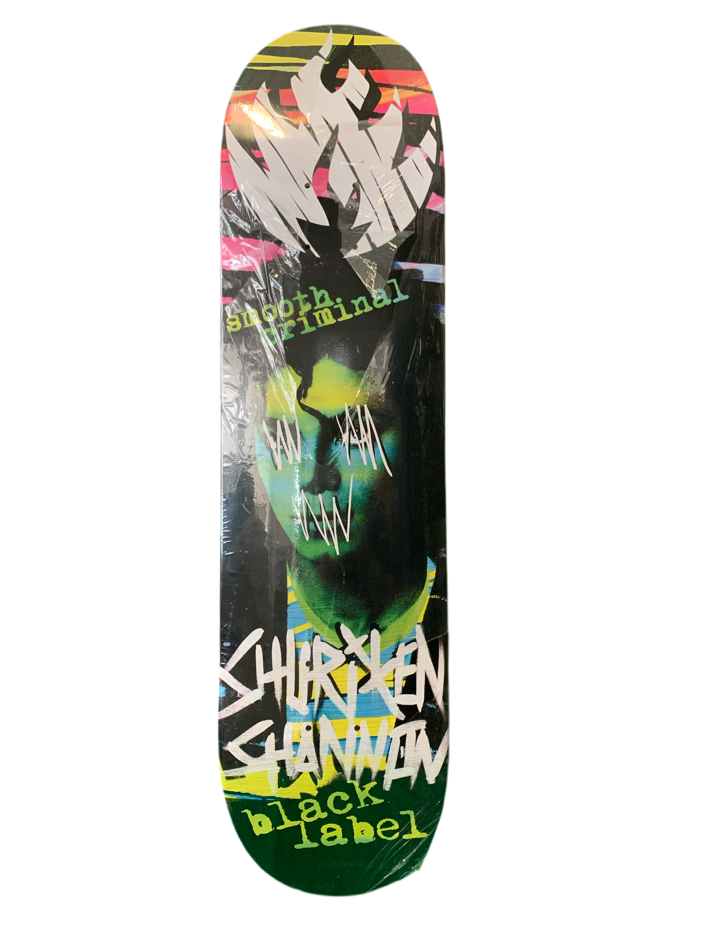 Black Label Shuriken Shannon Smooth Criminal 7.8" Classic Skateboard Deck