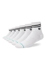 Stance Core 6 Pack Quarter White Socks