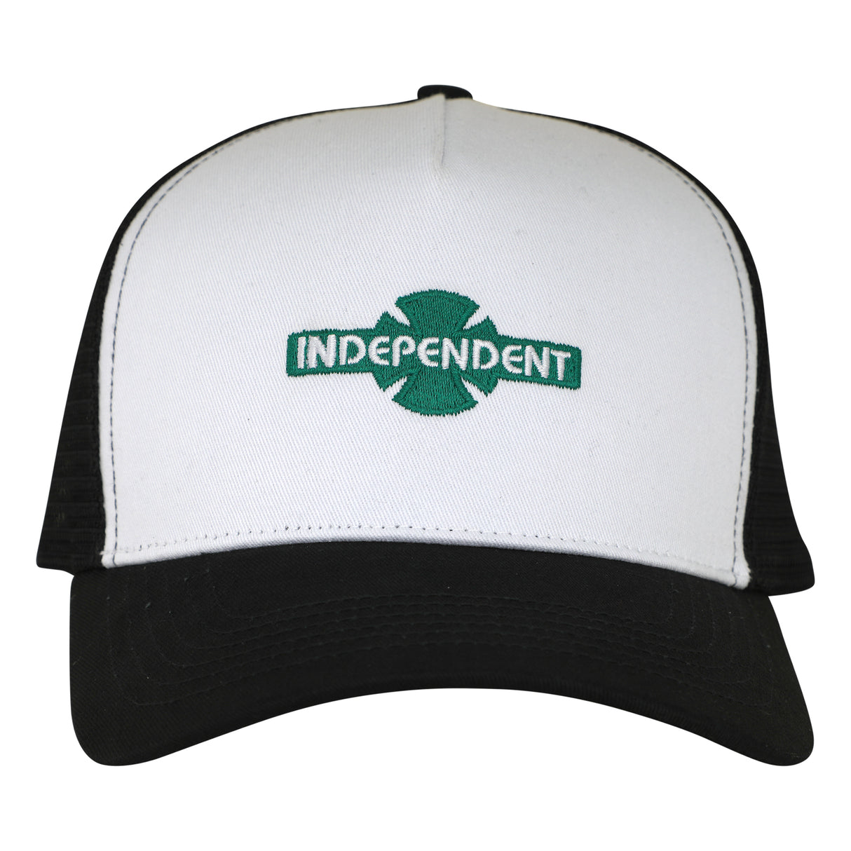 Independent OGBC Legacy White/Dark Green Structured Snapback Trucker Hat