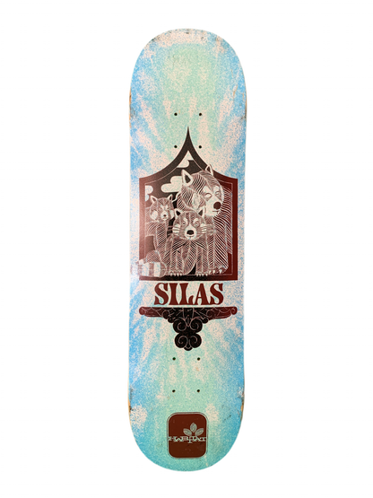 Habitat Silas Baxter-Neal Bear Crest Blue/Red 7.9" Classic Skateboard Deck