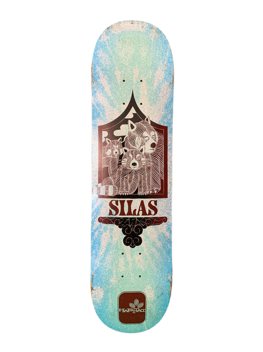 Habitat Silas Baxter-Neal Bear Crest Blue/Red 7.9" Classic Skateboard Deck