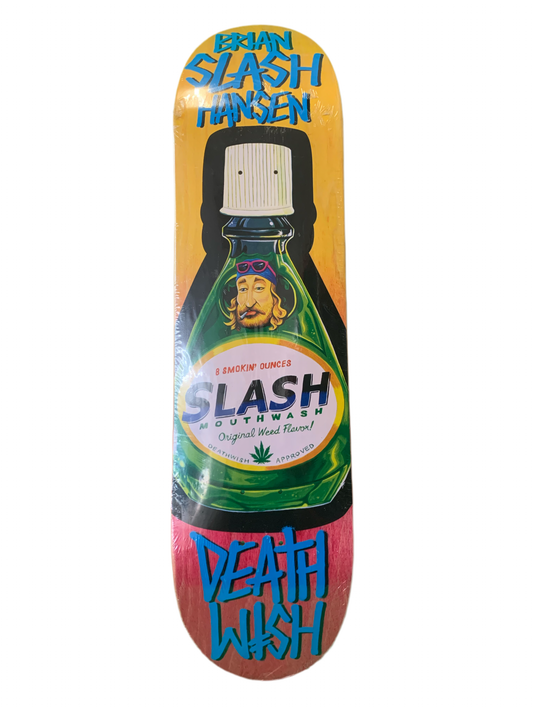 Deathwish Brian Slash Hansen Mouthwash 8" Classic Skateboard Deck