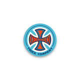 Independent Truck Co Legacy Clear Blue Orange 1 in Sticker