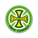 Independent Truck Co Legacy Clear Green Yellow 3 in Sticker