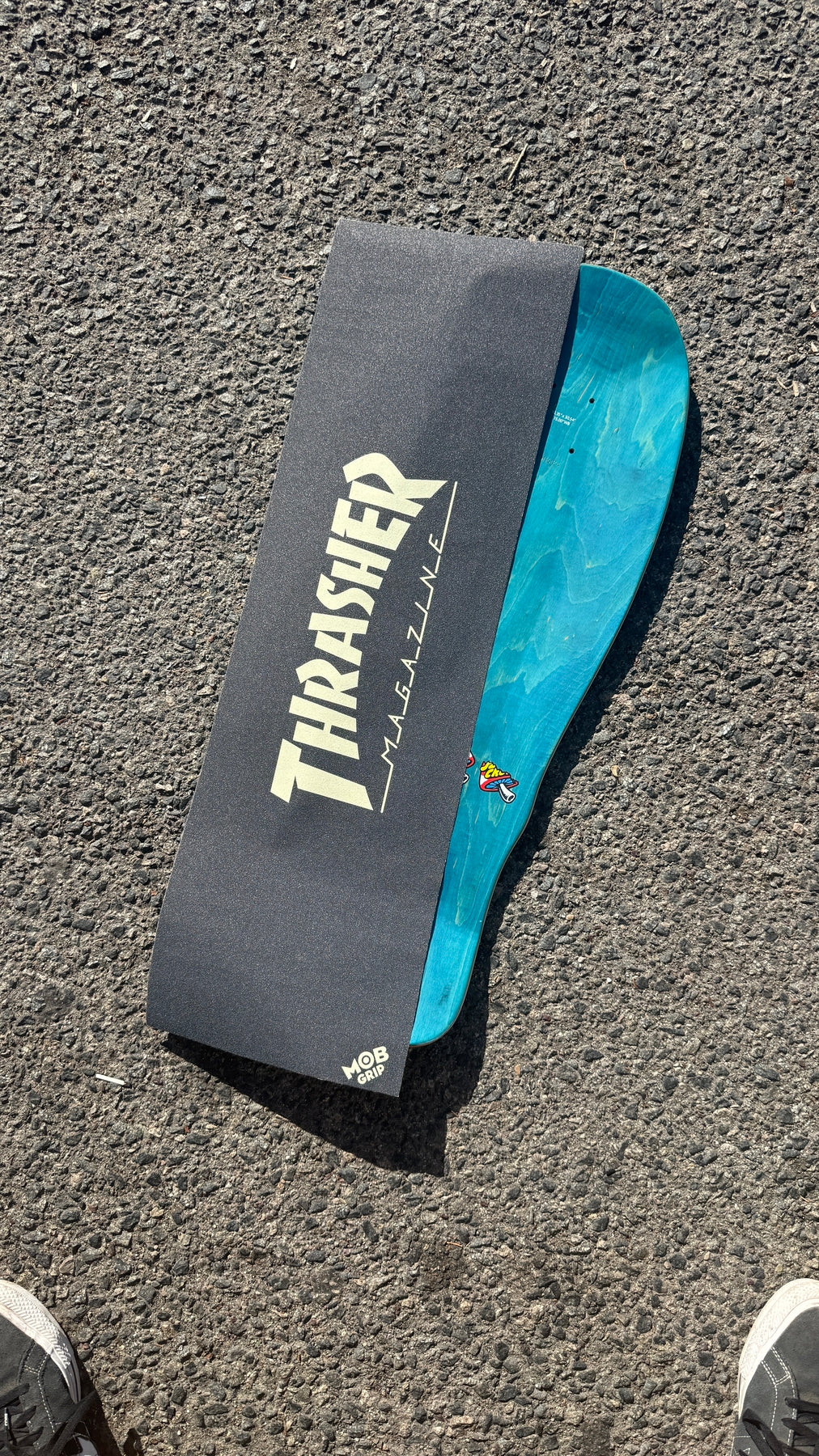 Mob Thrasher Glow Logo Grip Tape 10" x 33" Skateboard Grip Tape