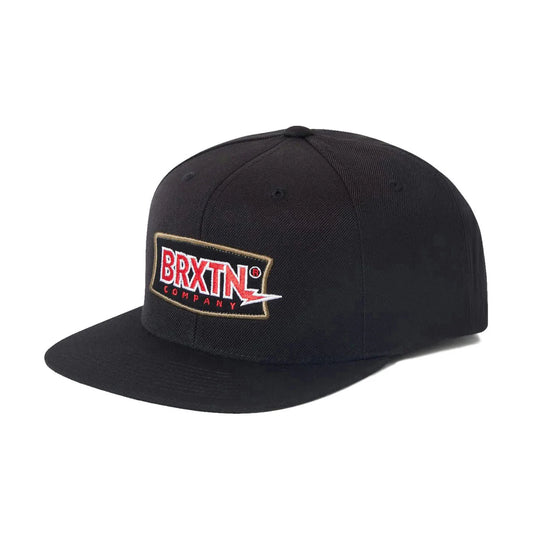 Brixton Lightning MP Black Snapback Hat