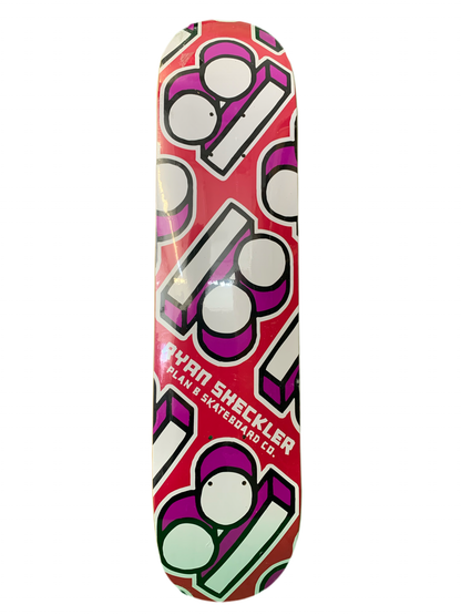 Plan B Ryan Sheckler Logos Around 7.5" Classic Skateboard Deck