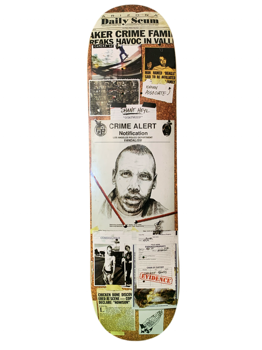 Baker Heyl Crime 8.06" Classic Skateboard Deck