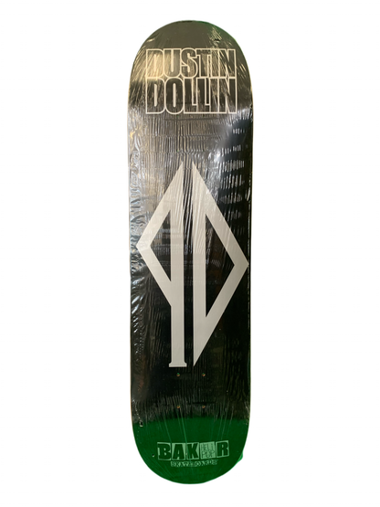 Baker Dustin Dollin Piss Drunks Logo Black/Silver 8" Classic Skateboard Deck