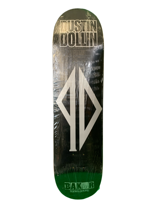 Baker Dustin Dollin Piss Drunks Logo Black/Silver 8" Classic Skateboard Deck