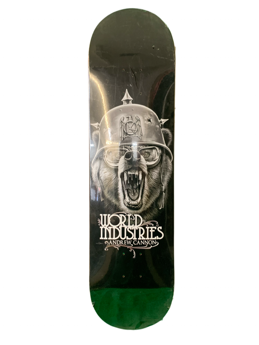 World Industries Andrew Cannon Stiffy Pop Bear 8.25" Classic Skateboard Deck