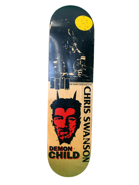 Scum Chris Swanson Demon Child Black/Natural 8" Classic Skateboard Deck