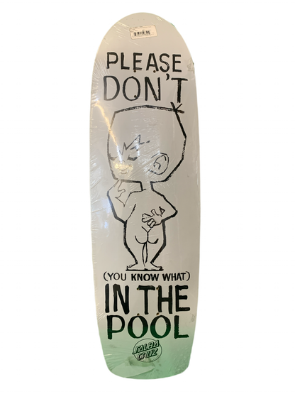 Santa Cruz Salba No P in the Pool 9.5" Classic Skateboard Deck