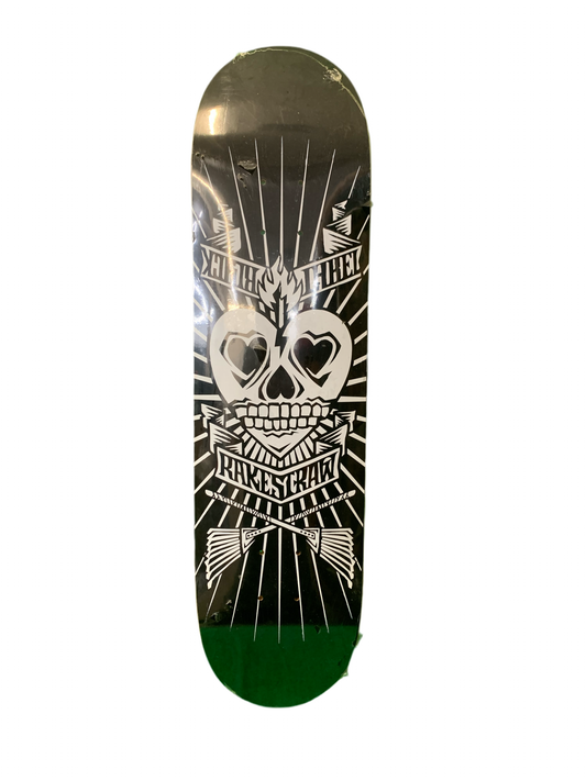 Black Label Rakestraw Broken Heart 7.8" Classic Skateboard Deck