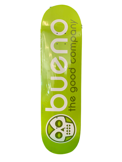 Bueno Logo The Good Company Green 8.5" Classic Skateboard Deck