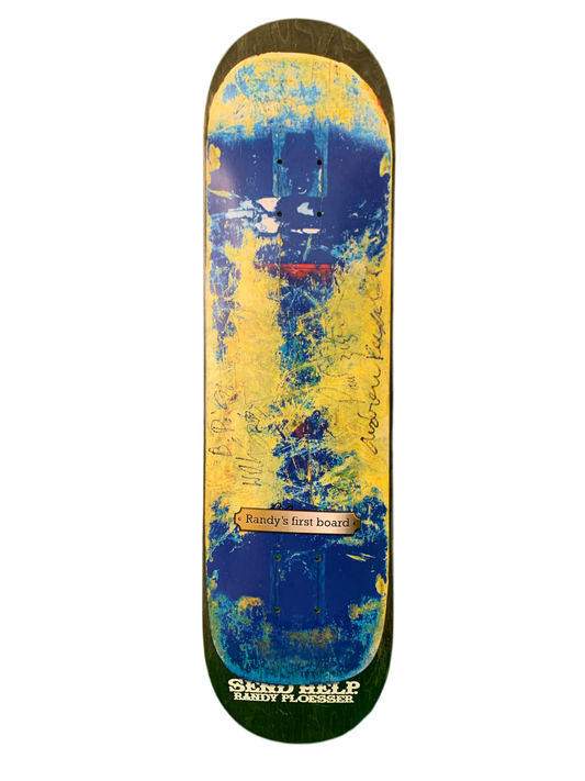Send Help Randy Ploesser Randy's First Board 8.125" Classic Skateboard Deck