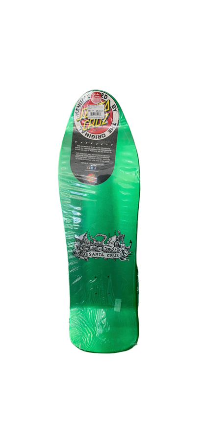 Santa Cruz Jason Jessee Signed Neptune 2 Metallic Green Reissue 10.2" Classic Skateboard Deck