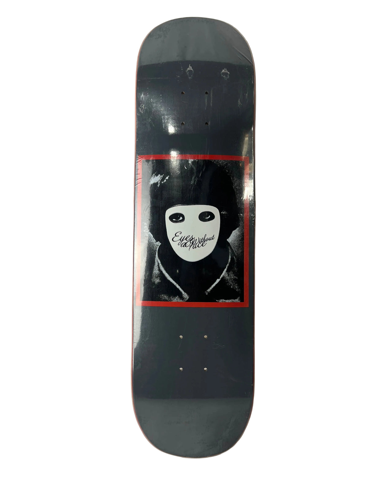 Hockey Eyes Without A Face Mime Black Grey Red Size 8.375" Vintage NOS Deck