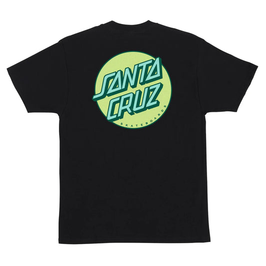 Santa Cruz Other Dot Black Brown Teal Heavyweight S/s Shirt