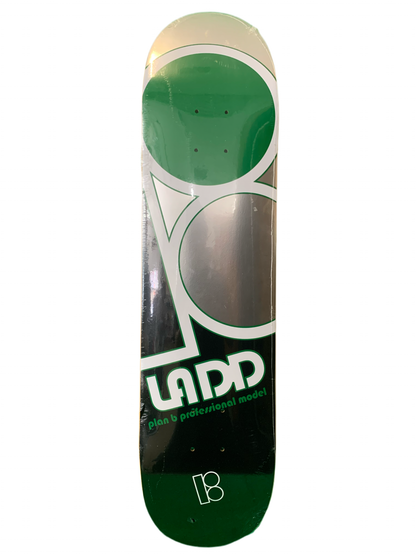 Plan B PJ Ladd Bold Green/Silver 7.75" Classic Skateboard Deck