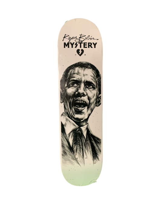 Mystery Ryan Bobier Obama Sketch 8" Classic Skateboard Deck