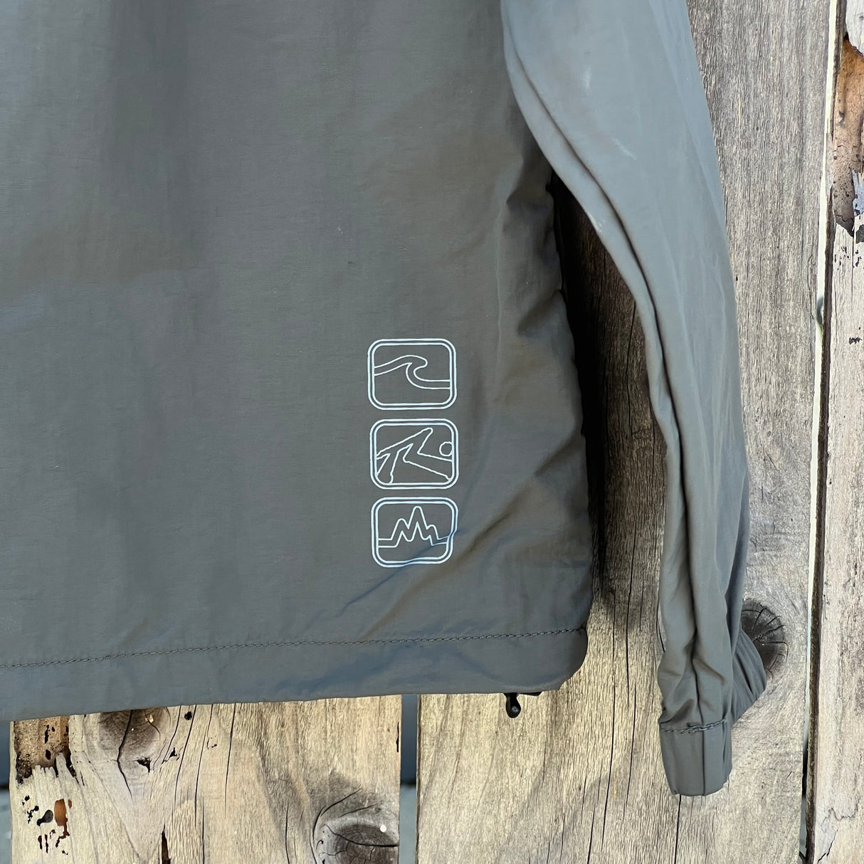 Rusty Pirahna Slate Shell Jacket