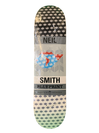 Blueprint Neil Smith Papier Menage Art 8" Classic Skateboard Deck